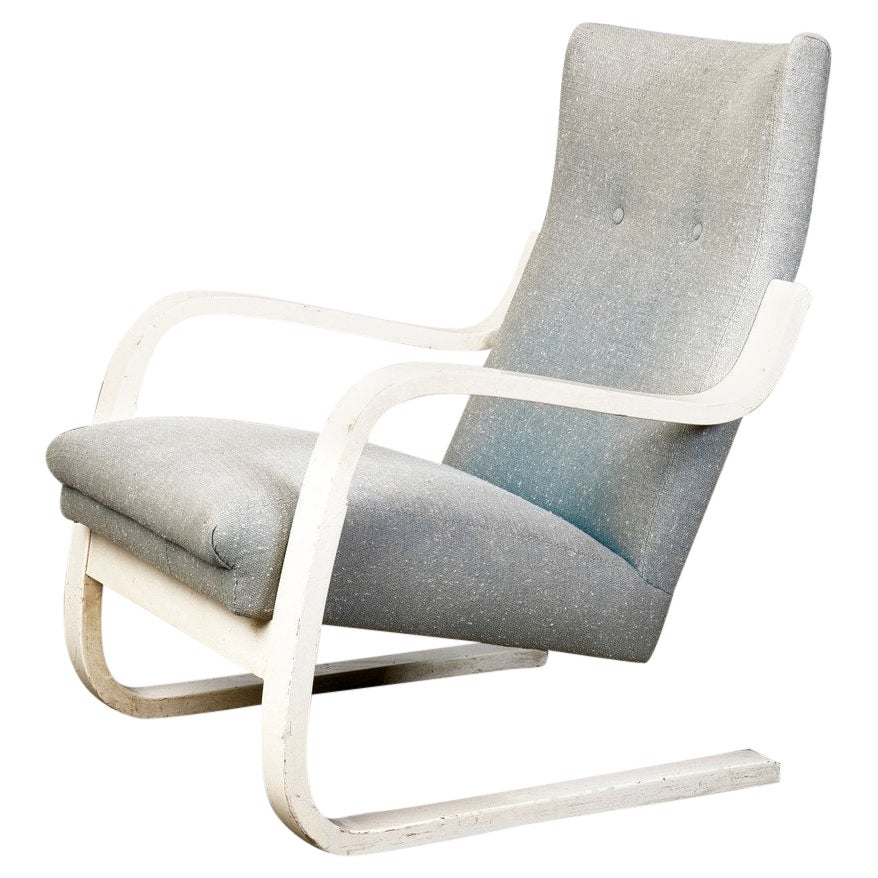 Alvar Aalto High Backed Chair by Oy Huonekalu ja Rakennustyötehdas Ab circa 1940 For Sale