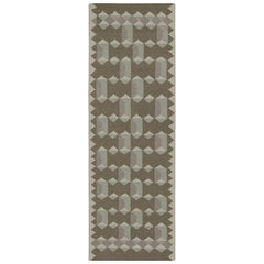 Rug & Kilim’s Scandinavian Style Custom Kilim Rug Design with Geometric Patterns