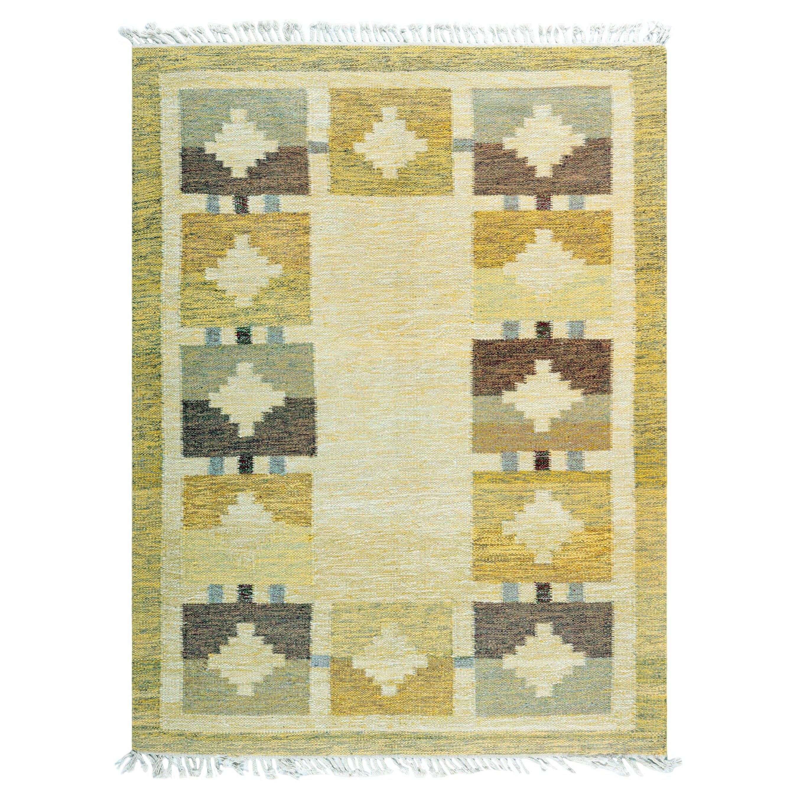 Mid-20th Century Swedish Flat Woven Rug