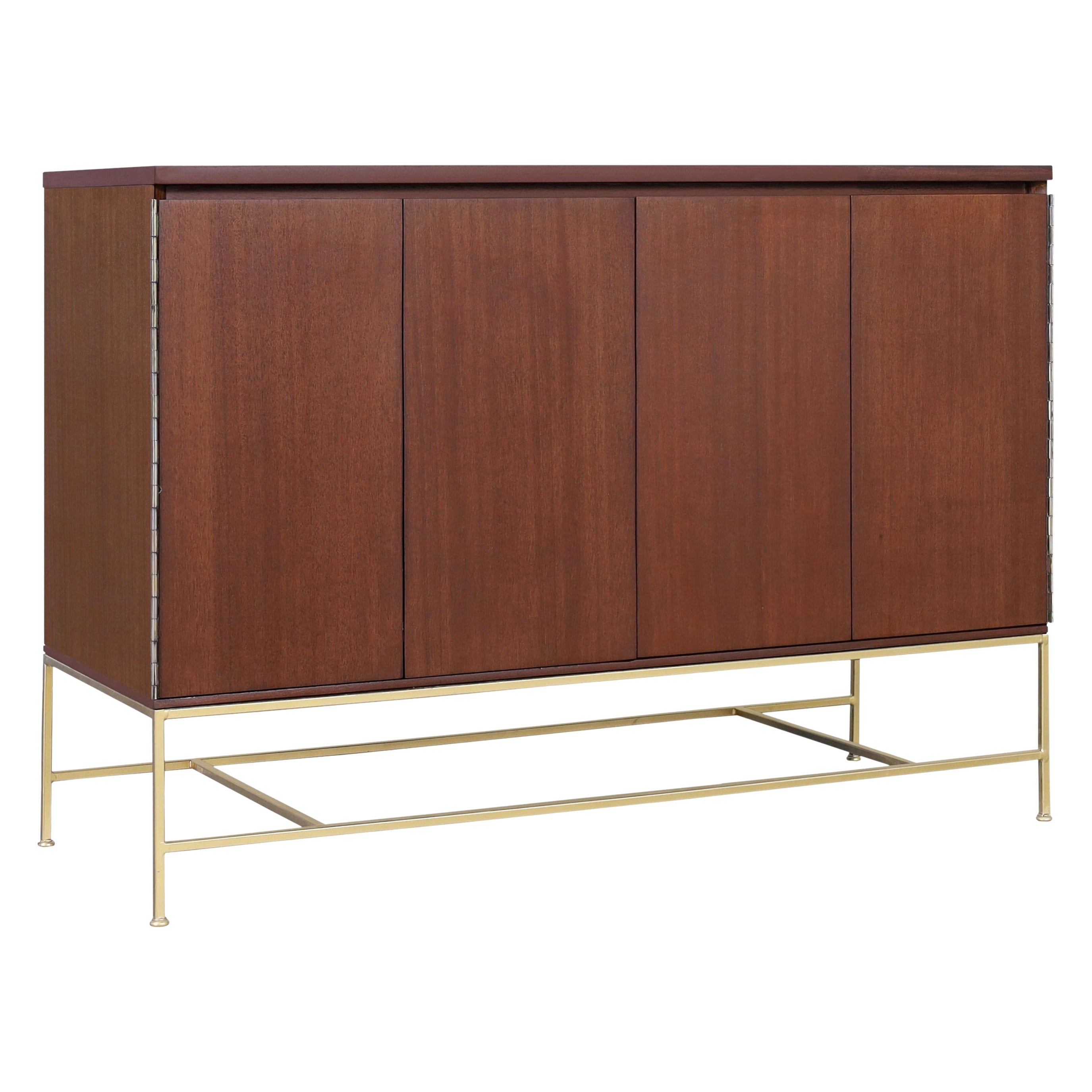 Vintage "Irwin Collection" Mahogany and Brass Credenza by Paul McCobb