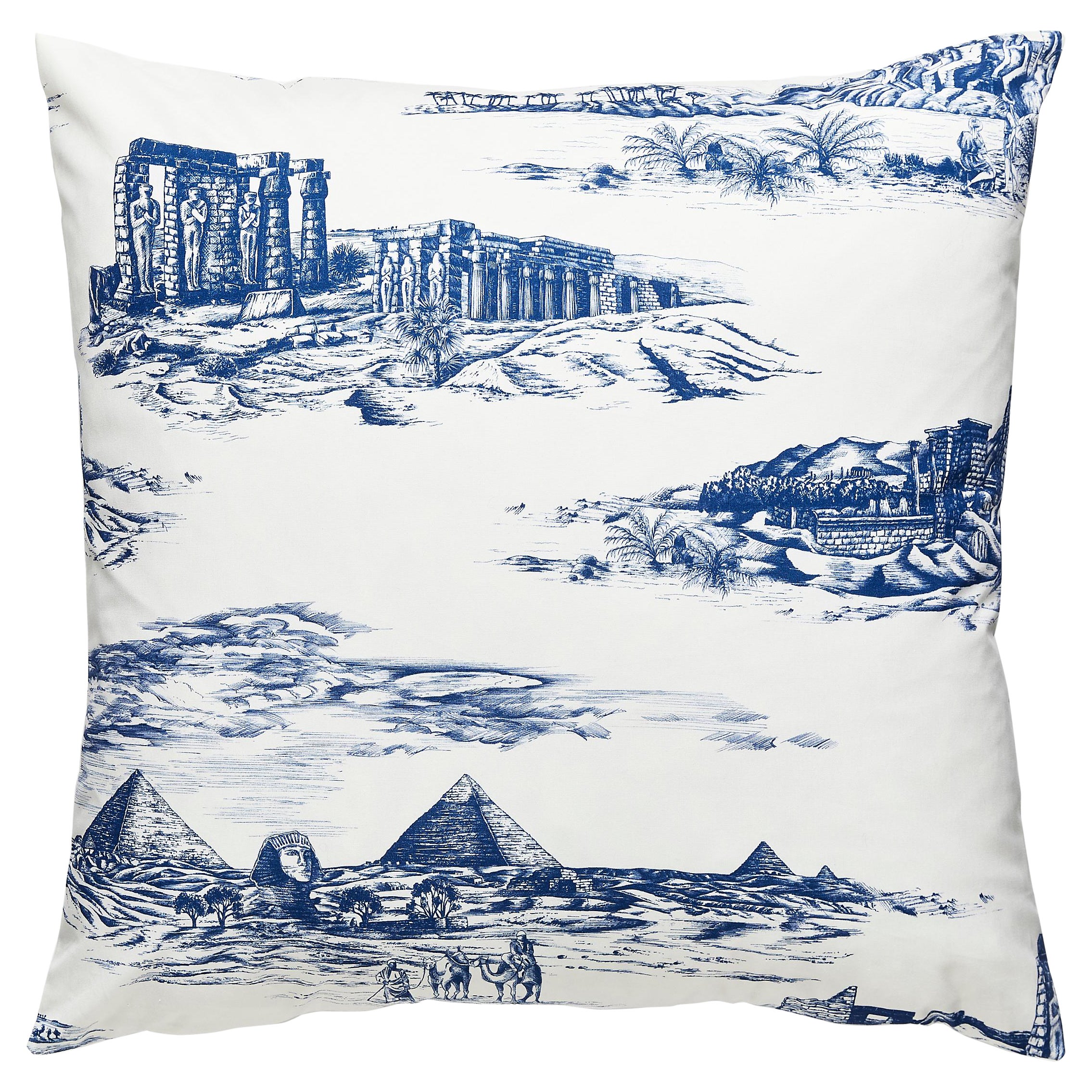 Cairo Toile Pillow For Sale