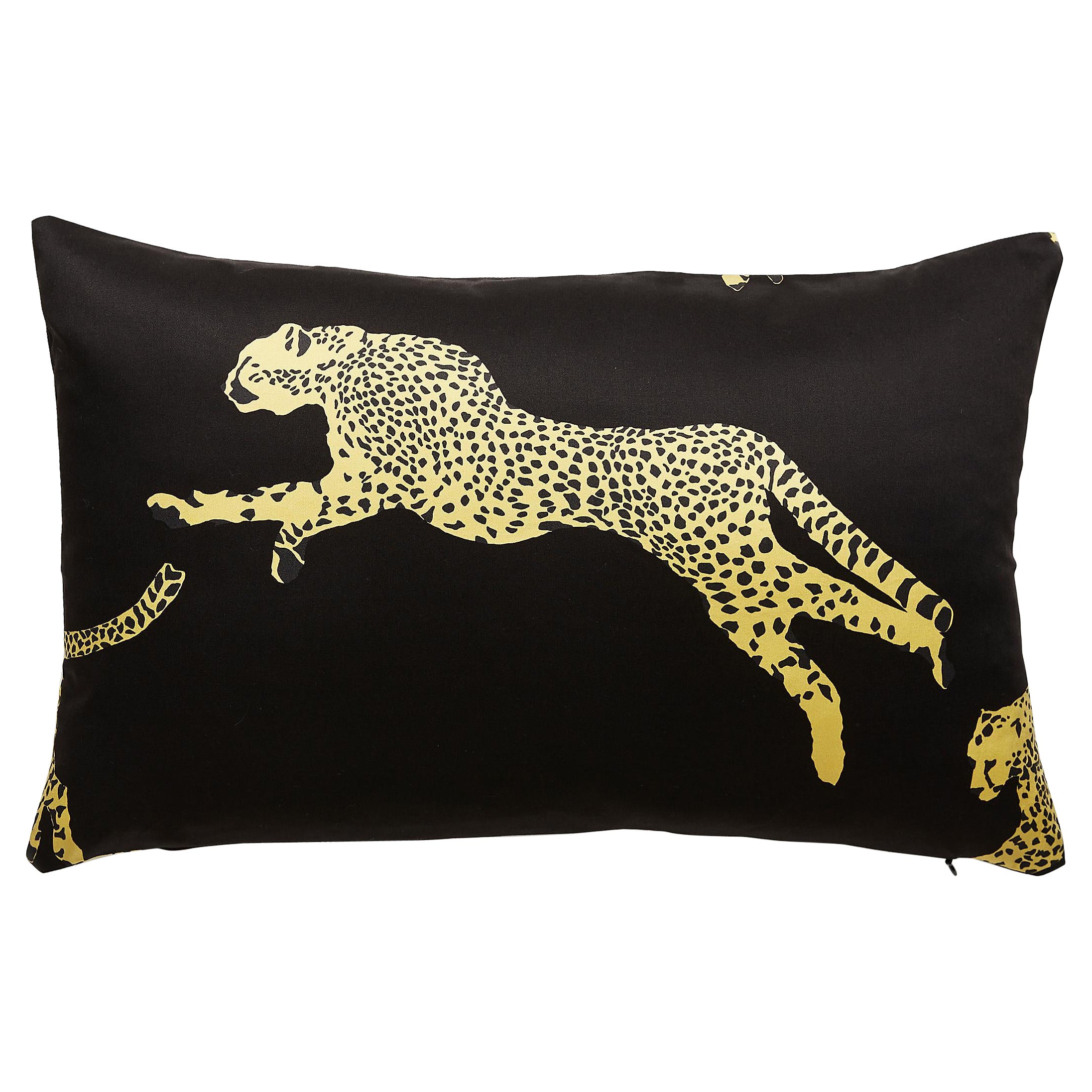 Leaping Cheetah Lumbar Pillow