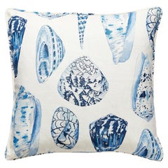 Coquina Cojín Estampado Lino