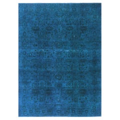Übergefärbter Teppich im Vintage-Stil