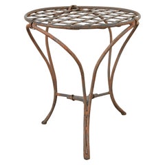 Vintage Rose Tarlow Style Twig Iron Garden Drinks Table