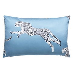 Leaping Cheetah Lumbar Pillow