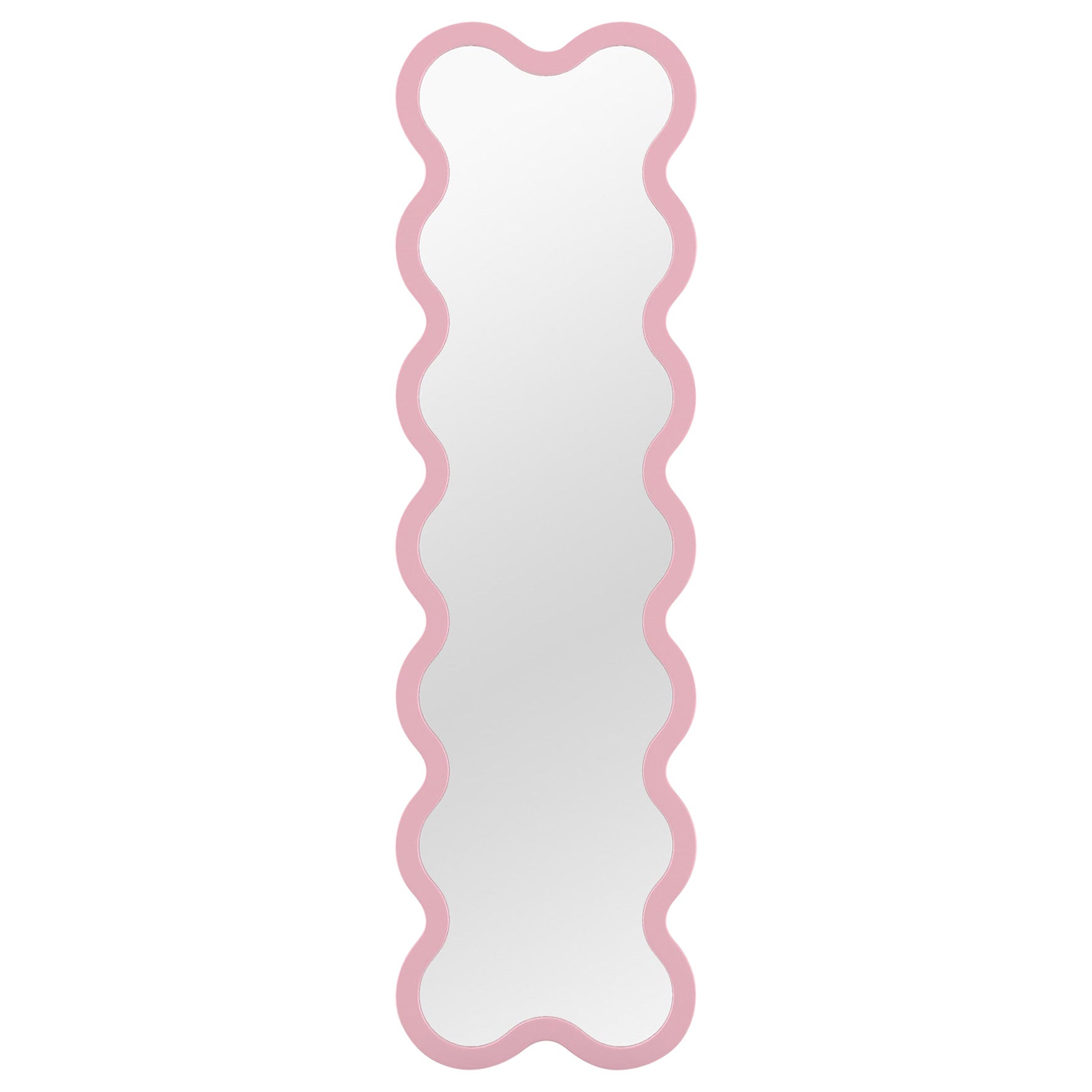 Miroir contemporain 'Hvyli 14' par Oitoproducts, cadre rose clair en vente