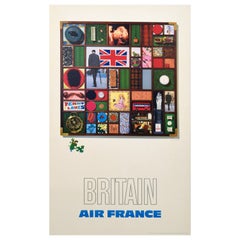 Air France Britain Poster By Raymond Pagés 