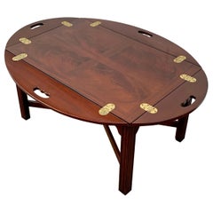 Retro Drexel Heritage Chippendale Carved Mahogany Butler’s Coffee Table