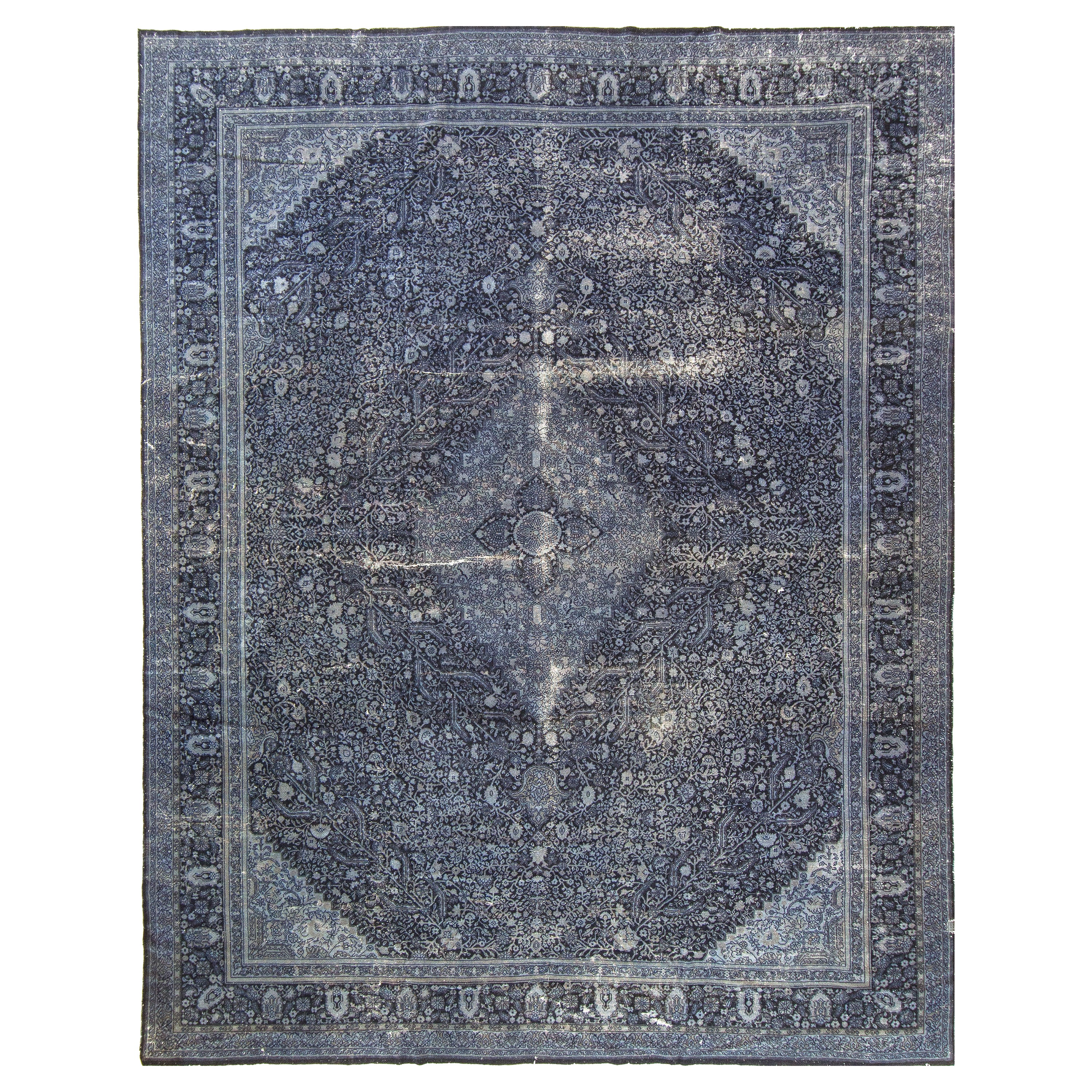 Türkischer Sivas Overdyed-Teppich im Vintage-Stil im Angebot