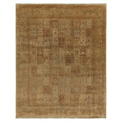 Rug & Kilim’s Classic Persian Style Rug in Beige-Brown and Red Floral Patterns