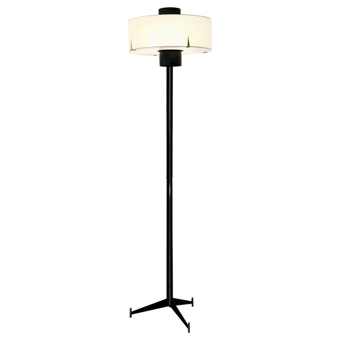 A MID-CENTURY-MODERN MODERNIST Tripod FLOOR LAMP by MAISON ARLUS, France 1950 For Sale