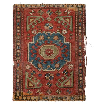 Balkan Rug Pattern Vintage Balkan Kilim with Gold, Red and Green Geometric Patterns from ...
