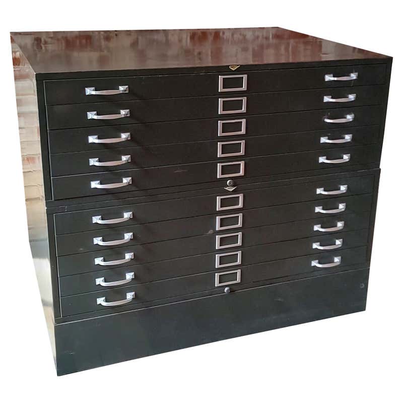Vintage Industrial Yawman and Erbe Stacking Filing Cabinet For Sale at ...