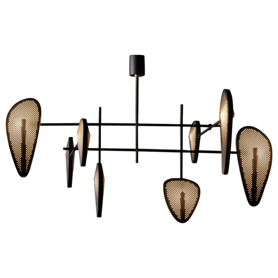 Candelera 02 Brass Hanging Lamp by Federico Stefanovich For Sale