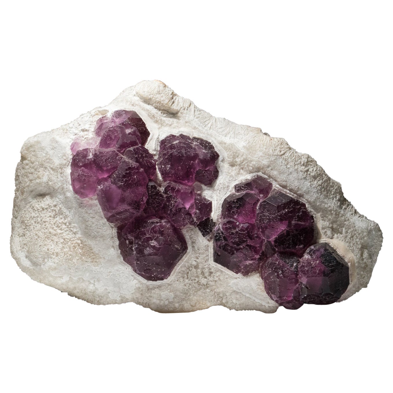 Purple Fluorite from De Ann Mine, Jiangxi, China For Sale