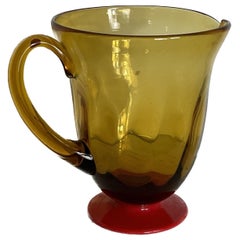 Murano glass pitcher attributable to Vittorio Zecchin, 1930