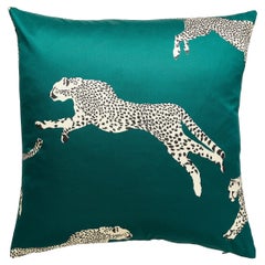 Leaping Cheetah Pillow