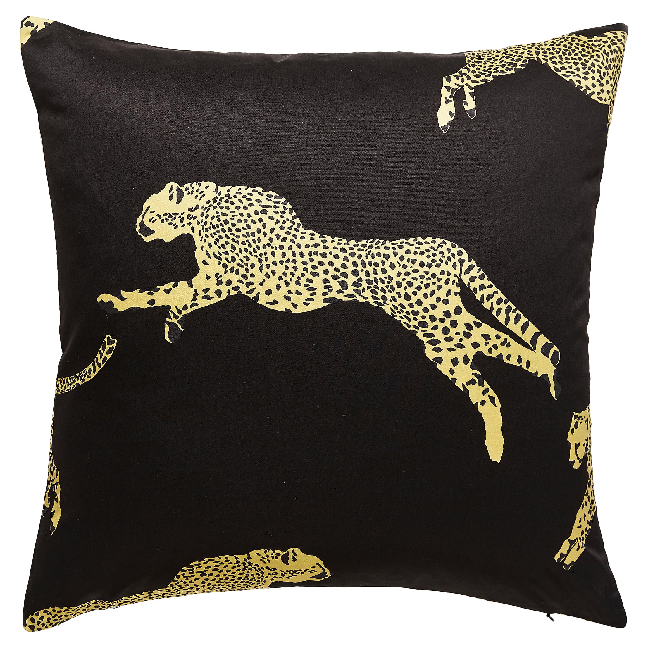 Leaping Cheetah Pillow For Sale