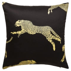 Leaping Cheetah Pillow