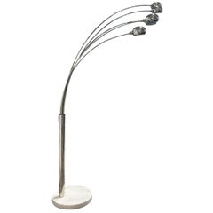 20th Century Swedish Ateljé Lyktan Chrome Floor Lamp by Hans Bergström