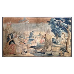 Antique "Beautiful Flanders Tapestry - represents Penelope 17th century - N° 901