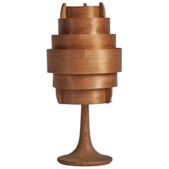 Hans-Agne Jakobsson, Table Lamp, Pine, Sweden, 1970s