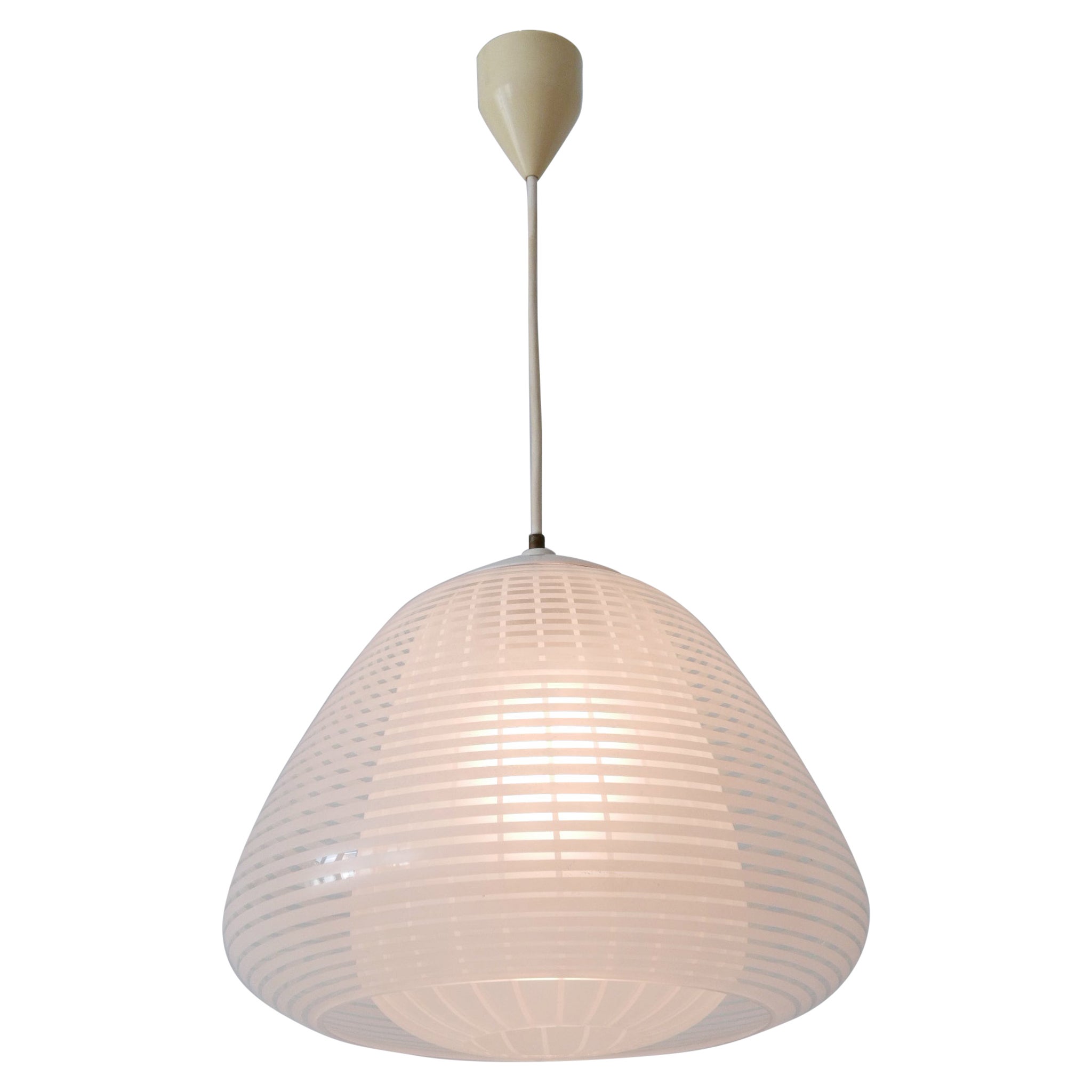 Rare Mid-Century Pendant Lamp "München" by Wilhelm Wagenfeld for Peill & Putzler For Sale