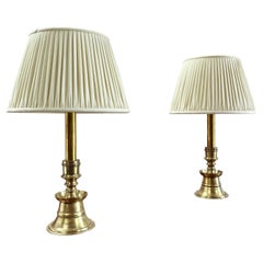 Retro A Pair of Ottoman Candlesticks, Now as Lamps