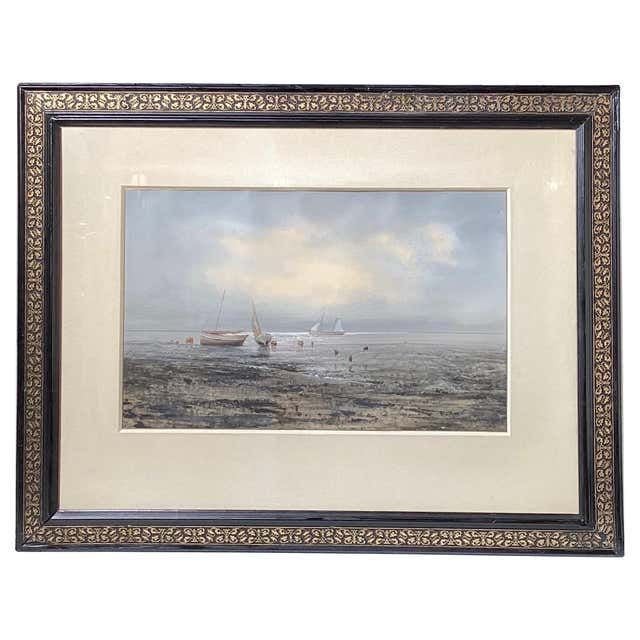 19th Century Dutch Sea Port signed Roudil For Sale at 1stDibs
