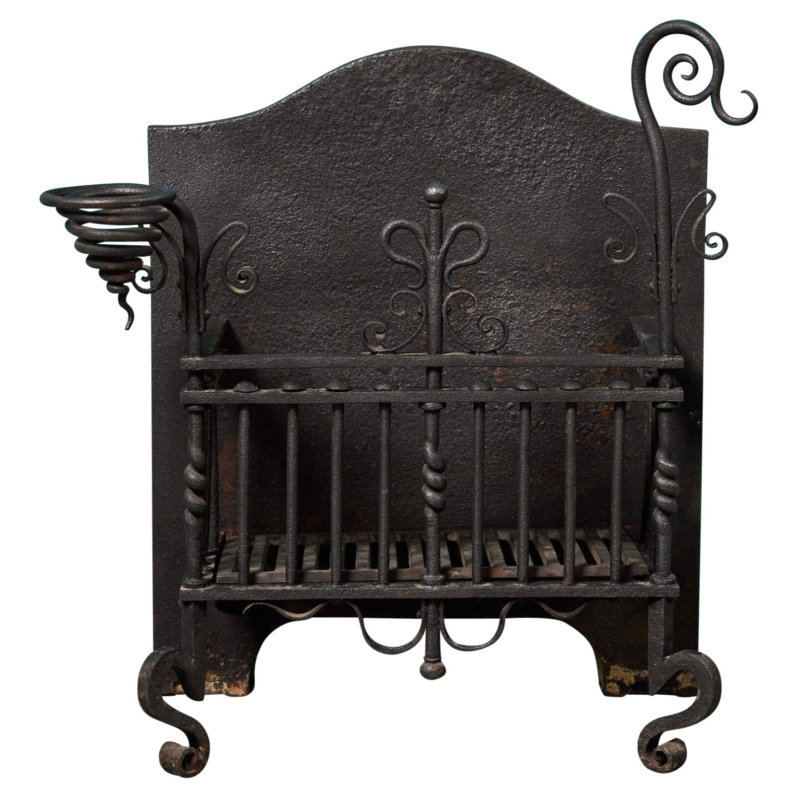 Victorian Antique Iron Fire Brazier For Sale