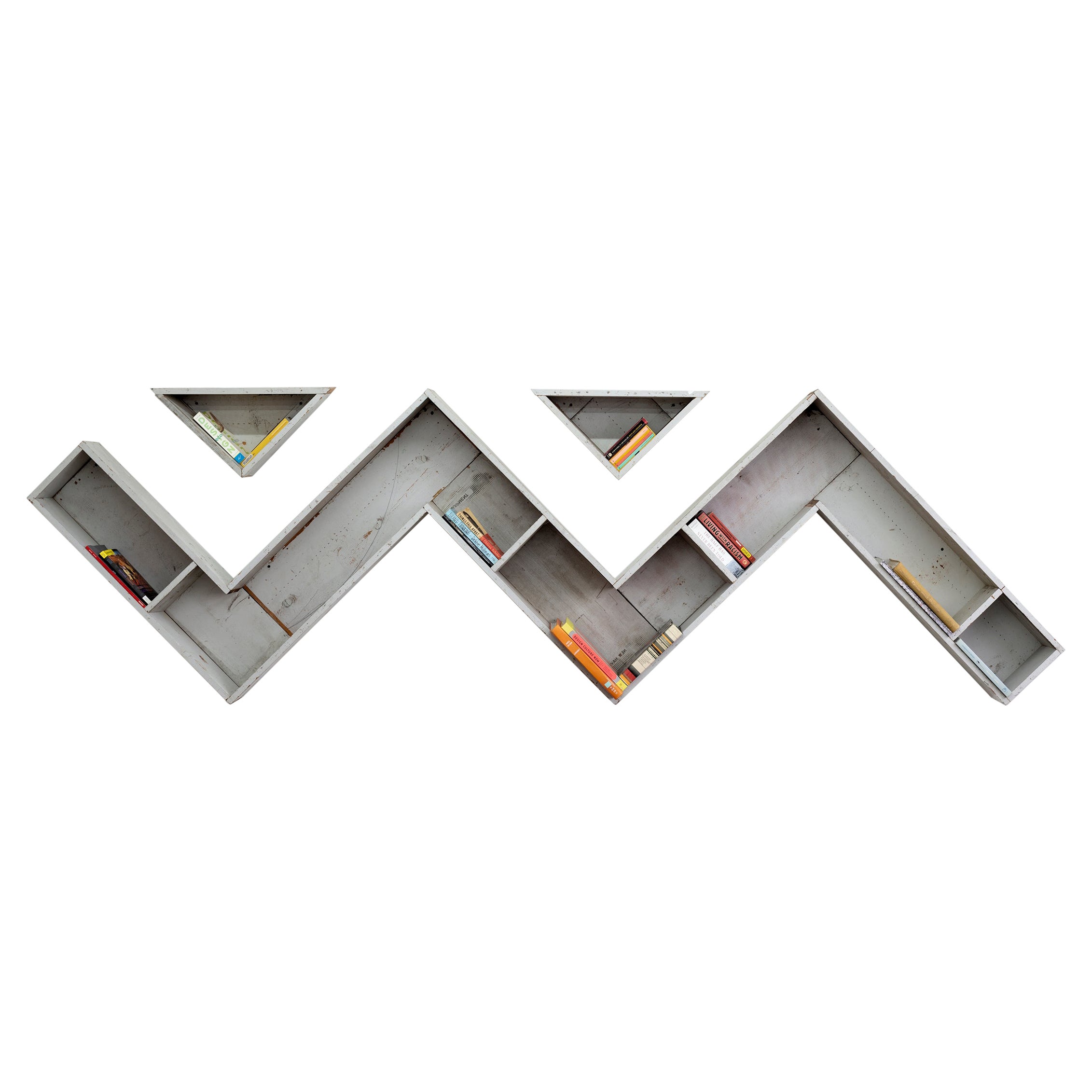 Zig Zag Bookshelf For Sale