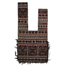 Antique Persian Horse Cover with Colorful Geometric Patterns, from Rug & Kilim