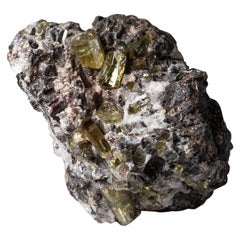 Fluorapatit-Kristalle aus Quarz von Cerro de Mercado, Durango, Mexiko