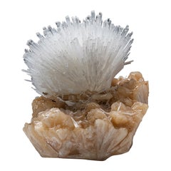 Scolecite on Stilbite From Nasik District, Maharashtra, India (2.20 lbs)