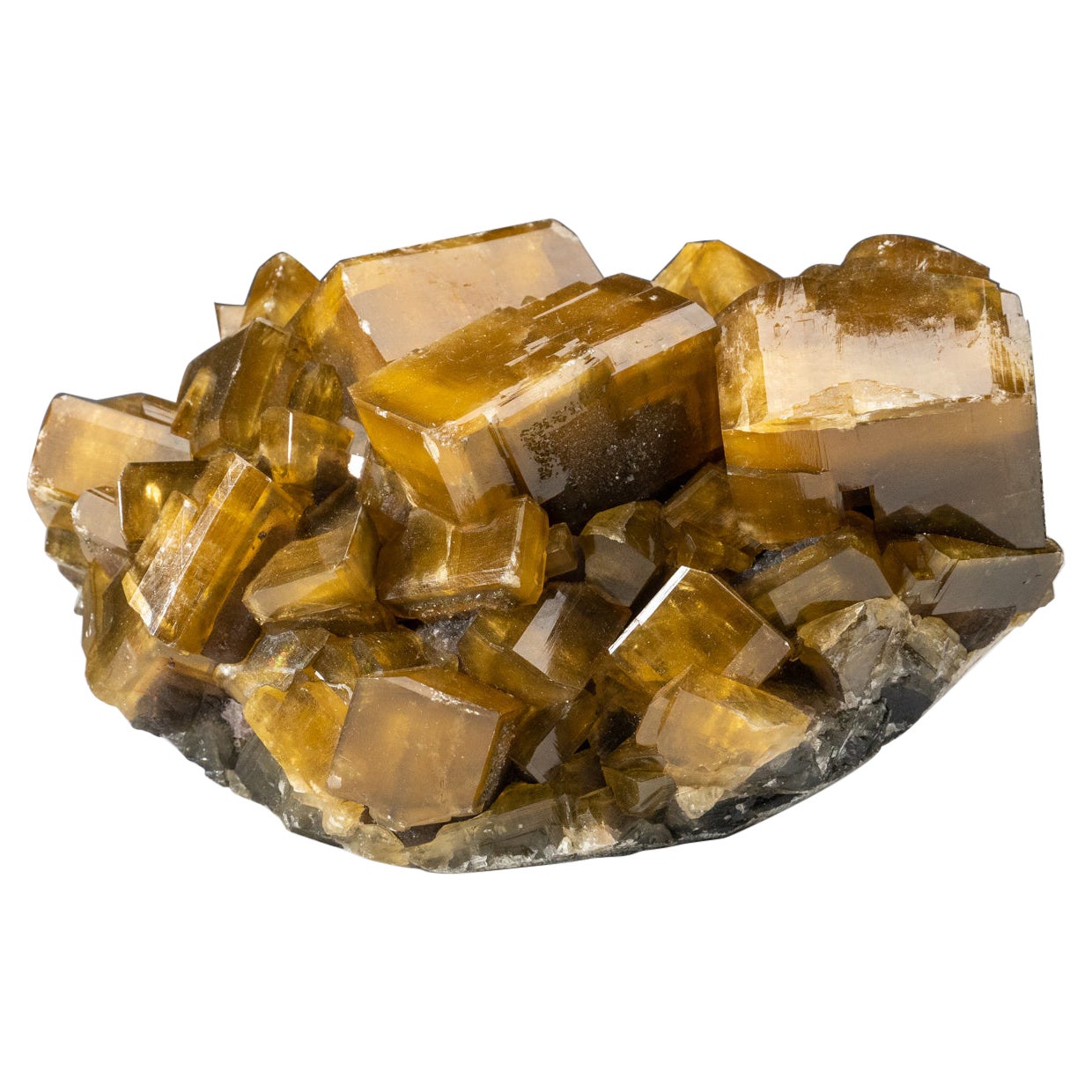 Golden Barite Crystals from Nandan County, Hechi, Guangxi, China For Sale