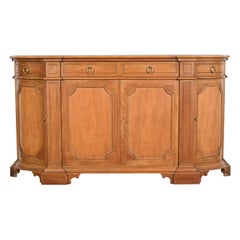 Baker Furniture French Regency Cherry Wood Sideboard or Bar Cabinet