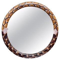 Miroir vintage surdimensionné avec détails en nacre de Muramasa Kudo