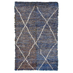Alfombra vintage marroquí de la tribu Beni Ourain