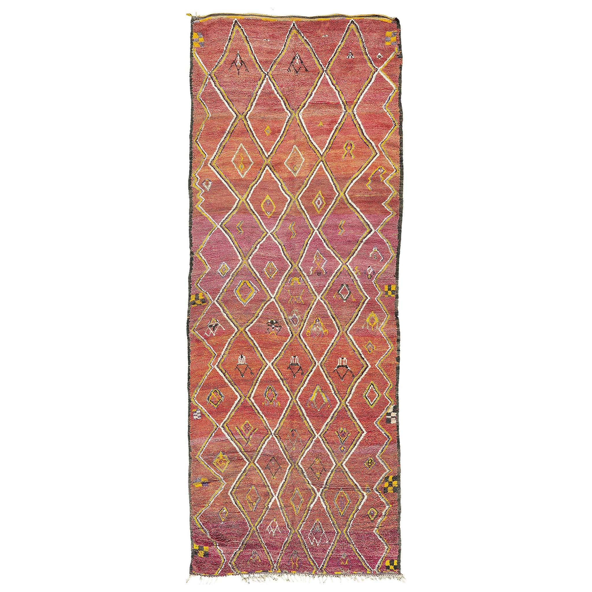 Vintage Moroccan Runner High Atlas Collection For Sale