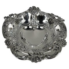 Sumptuous Victorian Sterling Silver Heart Bowl by Tiffany