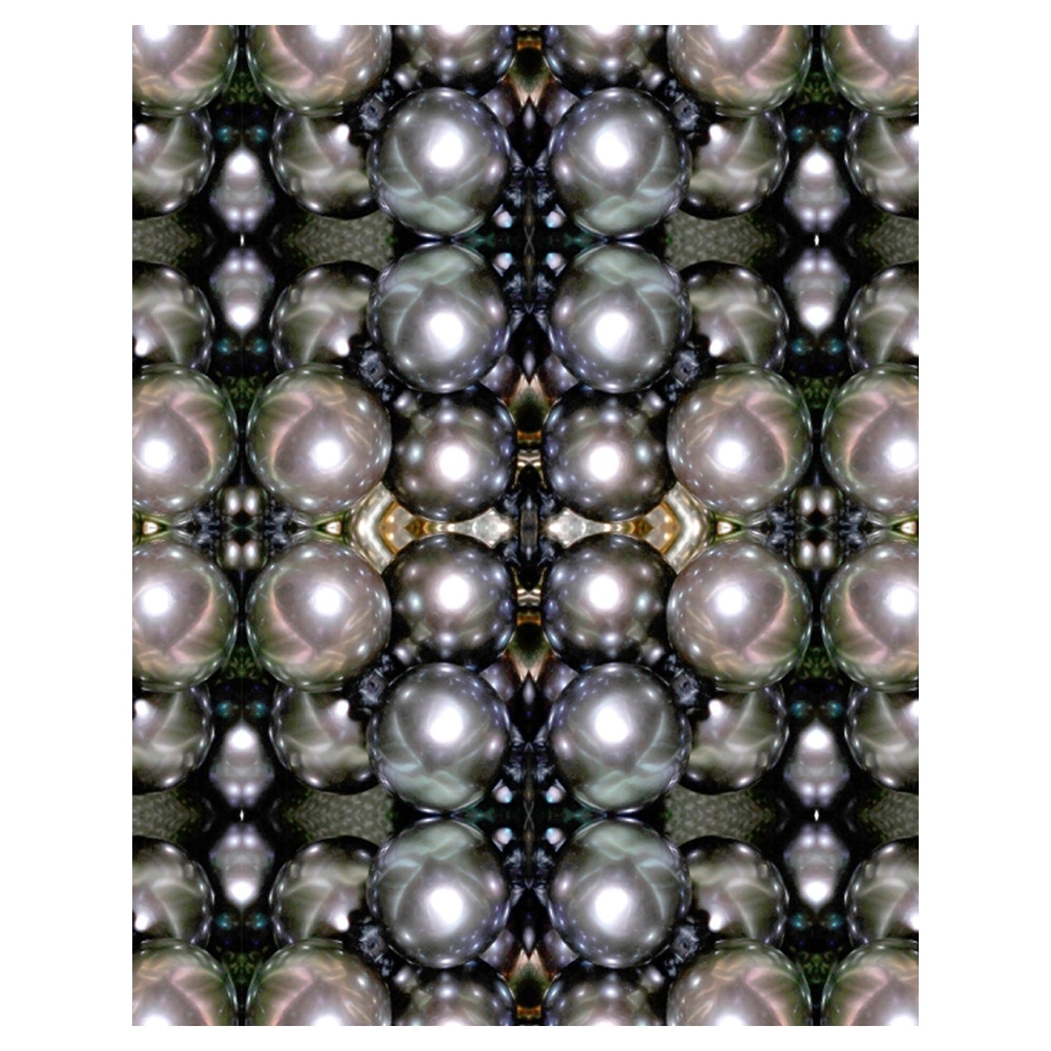 EDGE Collections Overlapping Black Pearls Light Grey from our Collection no. 1 For Sale
