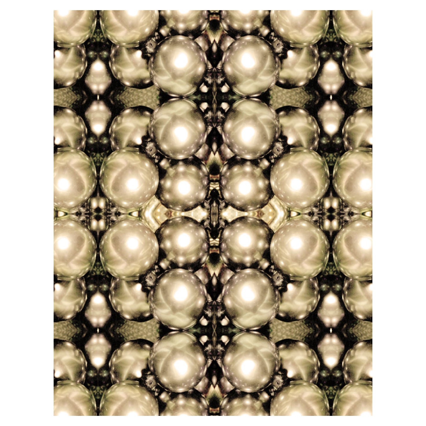 EDGE Kollektionen Überlappende schwarze Perlen Sepia aus unserer Kollektion Nr. 1 im Angebot