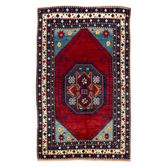 Alfombra Lori Pambak Kazak Caucásica Antigua, 6x9 Pies, Excelente Estado, Circa 1880