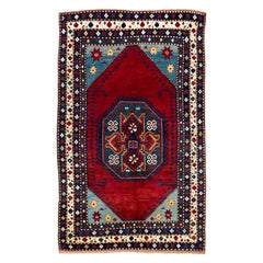 Tapis caucasien ancien Lori Pambak Kazak de 6 x 9 pieds, excellent état, vers 1880