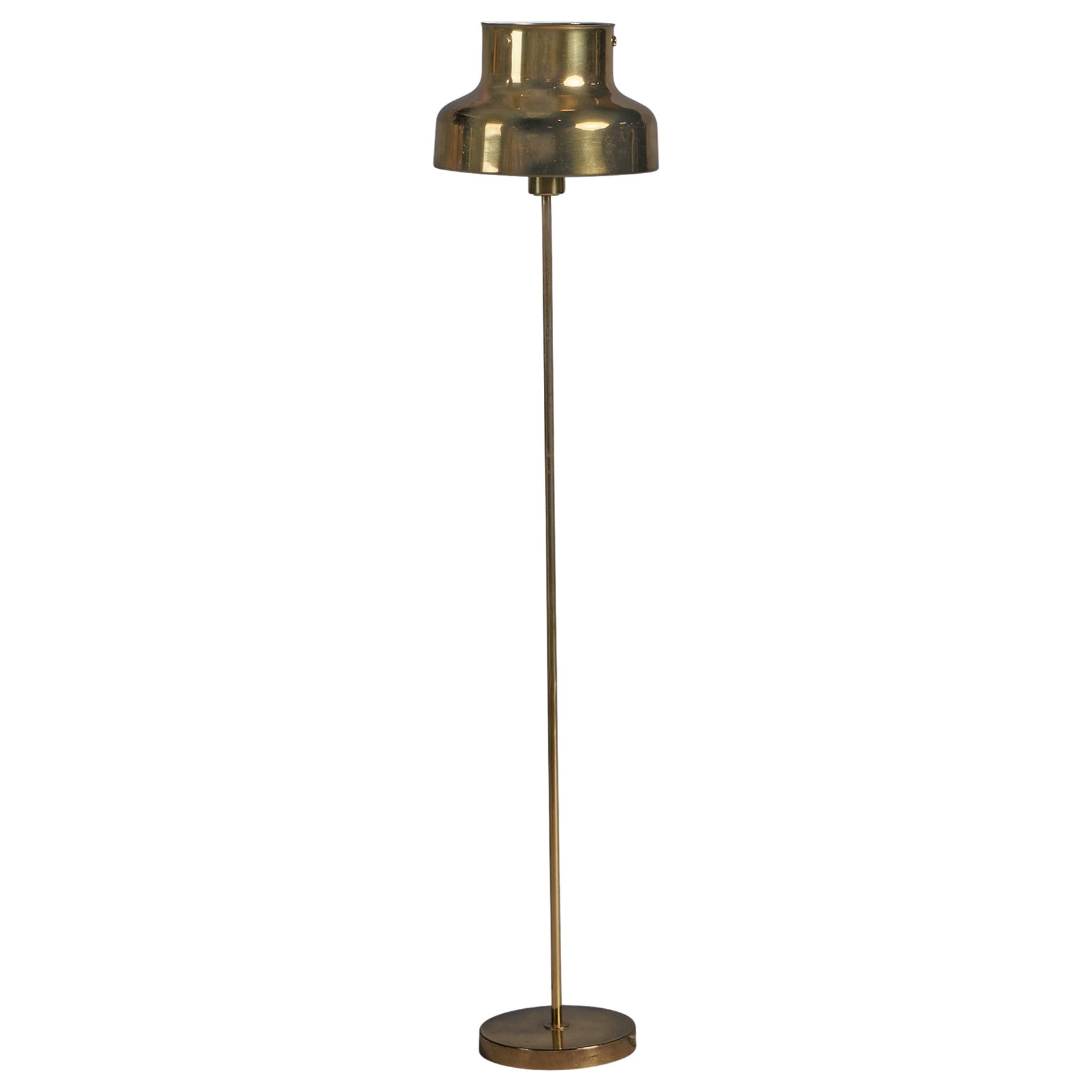 Anders Pehrson, Floor Lamp, Brass, Sweden, 1960s For Sale