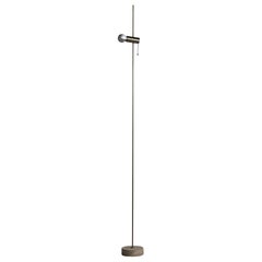 Tito Agnoli, Adjustable Floor Lamp, Steel, Metal, Stone, Italy, 1953
