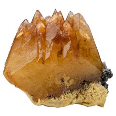 Cristal de Calcite doré jumeauté de la mine d'orme, Tennessee (3,5 livres)