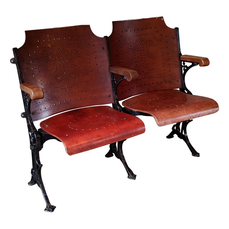 Antique Theater Seats at 1stDibs | old movie theater seats, antique seats,  old movie theatre seats