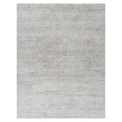 Mehraban Modern Design Bamboo Silk & Wool Ribbed Rug Vita